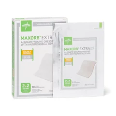 Medline Maxorb Extra Ag+ CMC/Alginate Dressings, 100 Each per Case