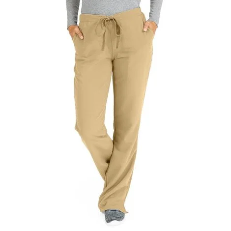 Medline Melrose Ave Womens Stretch Fabric Boot Cut Scrub Pants – Khaki