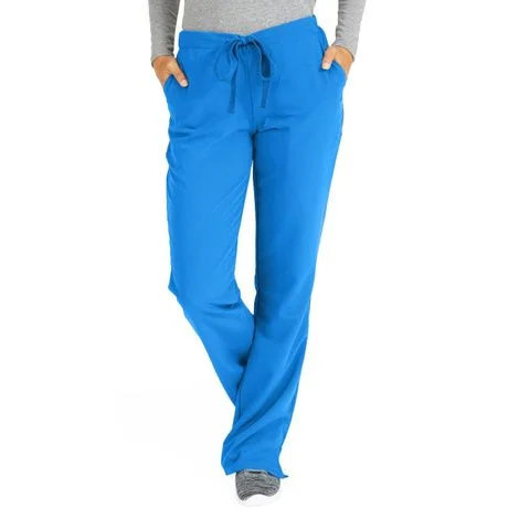 Medline Melrose Ave Womens Stretch Fabric Boot Cut Scrub Pants – Royal Blue