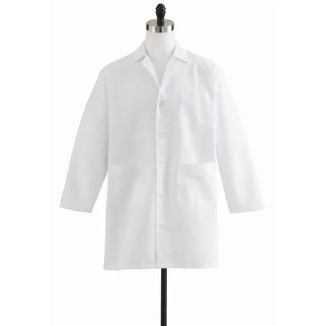 Medline Men Staff Length White Lab Coat