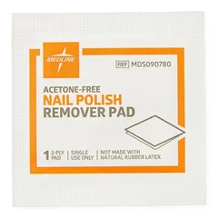 Medline Nail Polish Remover Pads, 1/EA