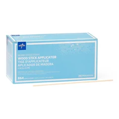Medline Nonsterile Wooden Applicator Sticks (No Tip), 6 72/Box (12 Boxes/Case), 864 EA/BX