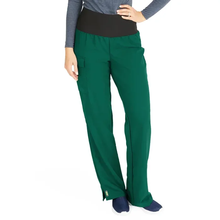 Medline Ocean Women’s Stretch Fabric Support Waistband Scrub Pants – Hunter Green
