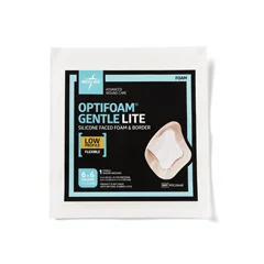 Medline Optifoam Gentle Lite Foam Dressing, 6 x 6 with Border, 1/EA