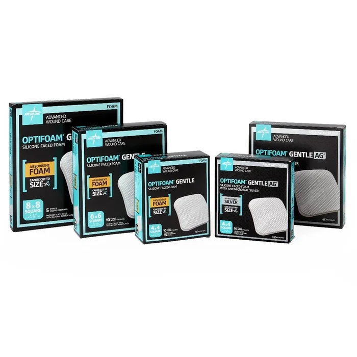 Medline Optifoam Gentle Silicone Faced Foam Dressings