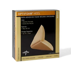 Medline Optifoam Heel Nonadhesive Foam Dressings, 40 EA/CS