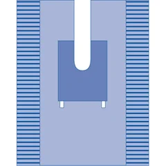 Medline Orthopedic Split Surgical Drape, 1/EA