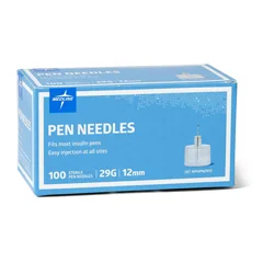 Medline Pen Needle, 29G x 12 mm, 100 EA/BX