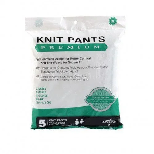 Medline Premium Knit Incontinence Underpants X-Large Bag of 5