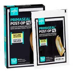 Medline PrimaSeal Ag+ Post-Operation Dressing, 3.5 x 6, 1/EA