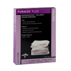 Medline Puracol Plus Collagen Wound Dressings, 10 Each per Box