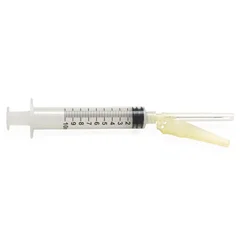 Medline Safety Syringes with Needle, Clear, 10mL, 20G x 1.5, 600 EA/CS