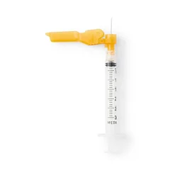 Medline Safety Syringes with Needle, Clear, 3mL, 25G x 5/8, 1200 EA/CS