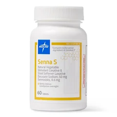 Medline Senna-S Tablets, 60/Bottle, 64 Bottle/Case, 64 BT/CS