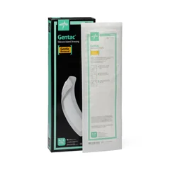 Medline Silicone Adhesive Island Wound Dressing, 4 x 14, 2 x 12 Pad Size, 150 EA/CS