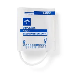 Medline Single-Tube Blood Pressure Cuffs with Bayonet Connector, 5 Each per Bag