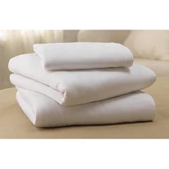 Medline Soft-Fit Knit Contour Sheets in White, 15 oz., 12 EA/DZ