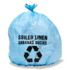 Medline Soiled Linen Liners, Blue, 29 x 38, 1.0 Mil, Roll, 240 EA/CS
