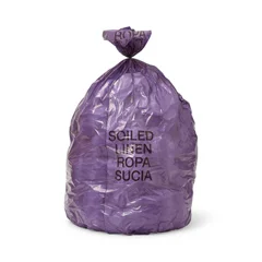 Medline Soiled Linen Liners, Purple, 29 x 43, 1.1 Mil, Roll, 200 EA/CS