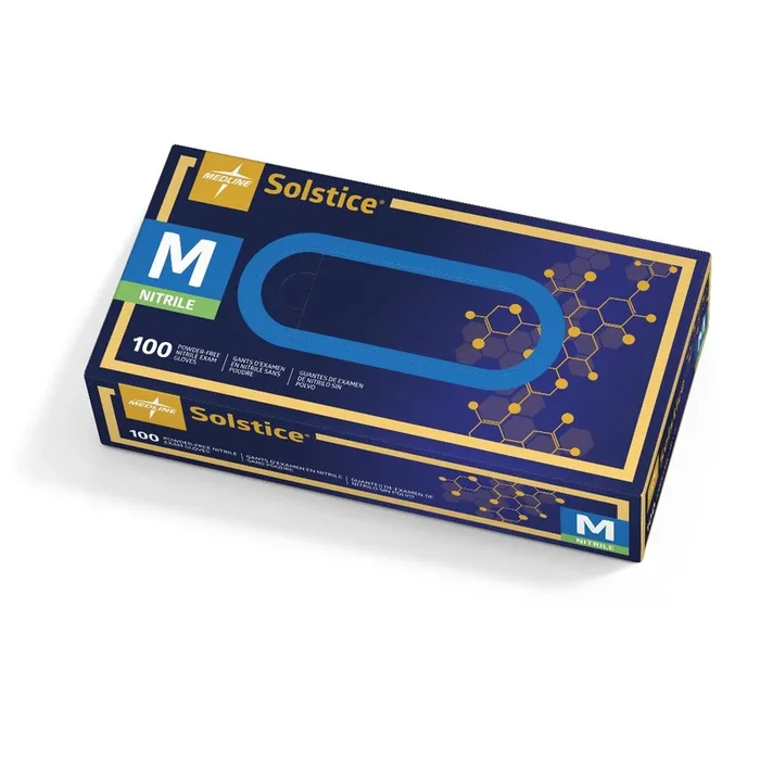 Medline Solstice Powder Free Nitrile Exam Gloves