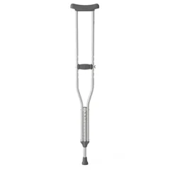 Medline Steel Crutches with 350 lb. Capacity, Adult, 1/PR