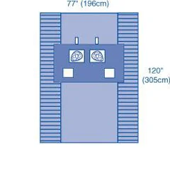 Medline Sterile Barrier Precautions Central Line Pack, 6 EA/CS