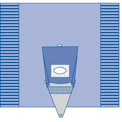 Medline Sterile Craniotomy Surgical Drape with Pouch, 1/EA