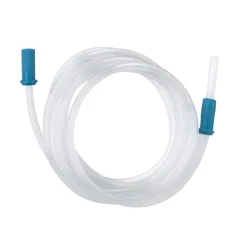 Medline Sterile Non-Conductive Suction Tubing with Scalloped Connectors, 3/16 x 12′, 1/EA