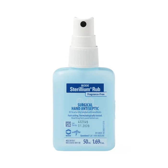 Medline Sterillium Rub Fragrance-Free Surgical Hand Spray – 50 ml