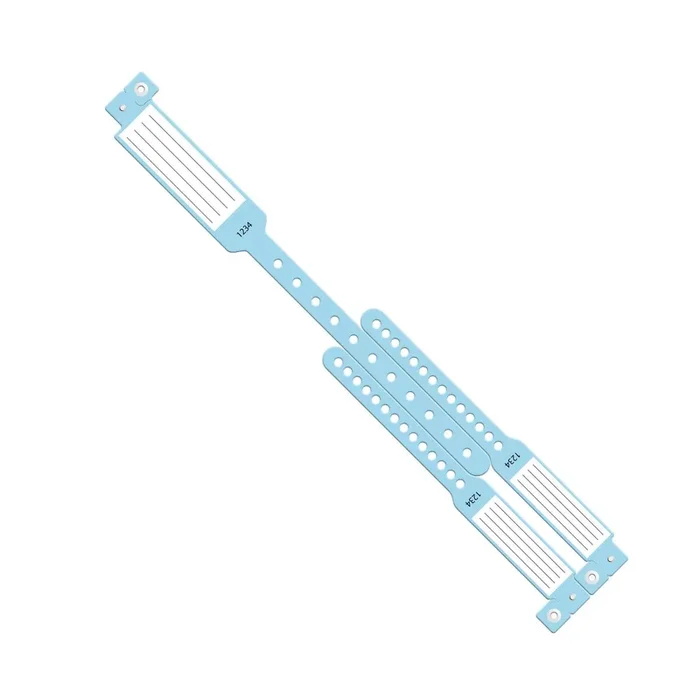 Medline Tamper Resistant 3-Part OB Insert-Style Vinyl ID Band Set – 100 Per Box