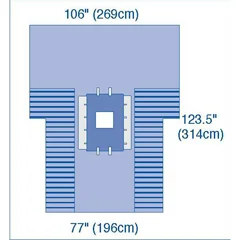 Medline UltraGard Laparoscopic Cholecystectomy Drapes with Troughs, 12 EA/CS