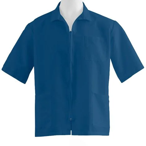 Medline Unisex Zip Front Smock-Navy