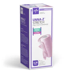 Medline Unna-Z Stretch Zinc Oxide Compression Bandage with Calamine, 4 x 10 yd., 1/EA