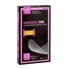 Medline Versatel One Silicone Wound Contact Layer Dressing, 50 Each per Case