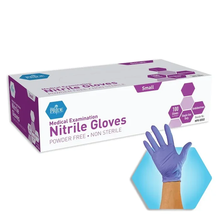 MedPride Health Powder-Free Nitrile Exam Gloves – 1000 Per Case