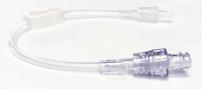 MedSource International Extension Set 8 Inch Tubing 1 Port 2.0 mL Priming Volume DEHP-Free – S-83092