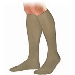 Men’s Knee-High Ribbed Compression Socks Medium, Khaki