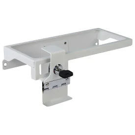 Metal DETECTO Sharps Container Holder with Accessory Rail for Whisper Cart