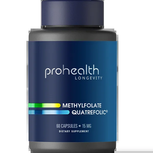 Methylfolate Featuring Quatrefolic – 15 mg, 60 capsules