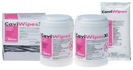 Metrex Research CaviWipes Surface Disinfectant Premoistened Wipe 160 Count Canister Disposable Alcohol Scent – 13-1100