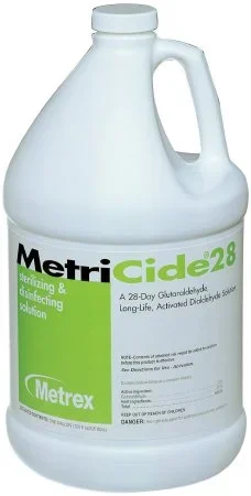 Metrex Research MetriCide 28 Glutaraldehyde High-Level Disinfectant Activation Required Liquid 1 gal. Jug Max 28 Day Reuse – 328994