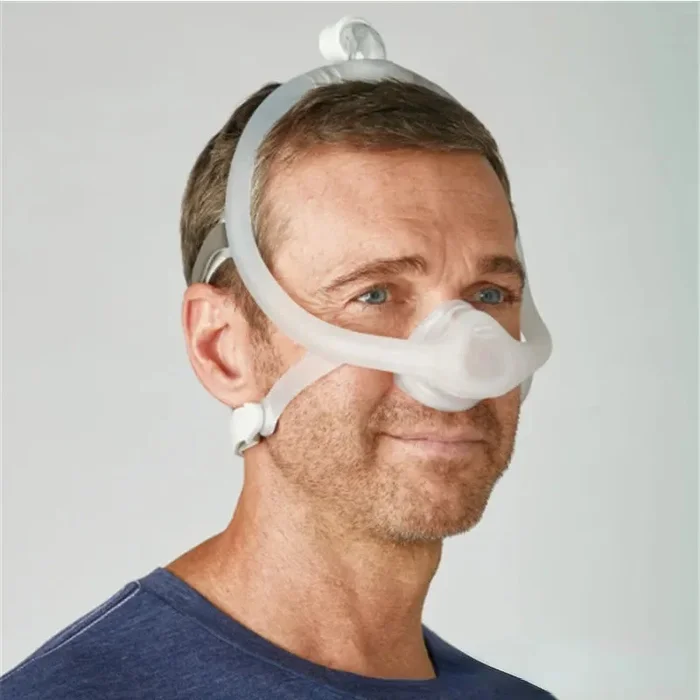 Meubon CPAP Anti-Snoring Nasal Mask – Comfortable Headband Frame and Silicon Nasal Pad for Sleep Apnea Ventilation I for Effective Sleep Aid