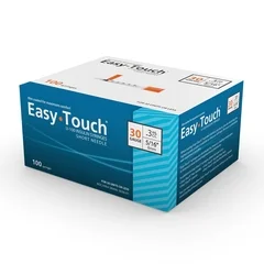 MHC Medical Insulin Syringe with Needle EasyTouch 0.3 mL 30 Gauge 5/16 Inch Thin Wall NonSafety, 500/CS
