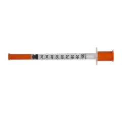 MHC Medical Insulin Syringe with Needle EasyTouch 1 mL 30 Gauge 1/2 Inch Thin Wall NonSafety, 100 EA/BX - Image 2