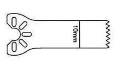 MicroAire Surgical Instruments Aggressive Saw Blade Oscillating / Sagittal 9 Cutting Edge X 25 Cutting Depth X 0.38 Material Thk mm Straight Edge, Coarse Tooth – SP-511