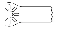 MicroAire Surgical Instruments Saw Blade 9 X 25 mm, 0.51 mm Cut Thickness, 0.51 mm Material Thickness, 22 TPI, Disposable, For Small-Bone Power Systems – SP-521A