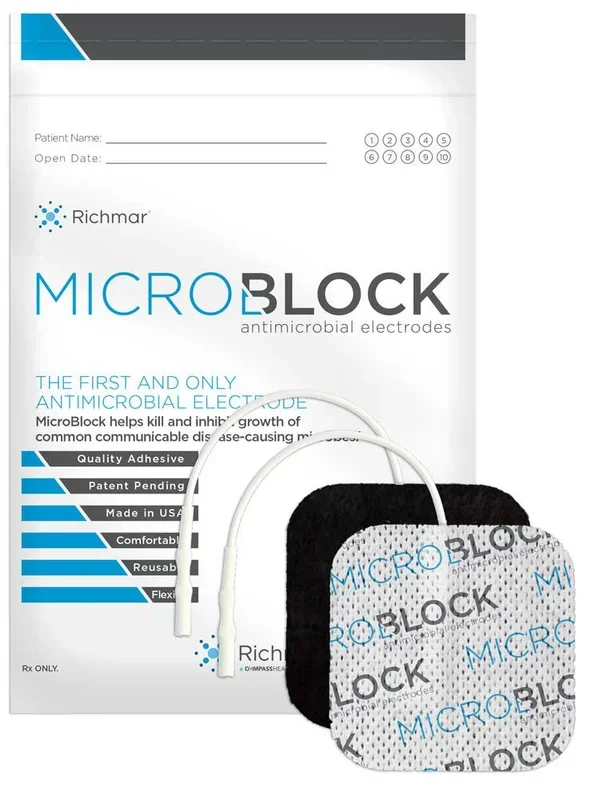 MicroBlock™ Electrodes with Antimicrobial Reusable USA Made Gel (Quantity Discounts Available)
