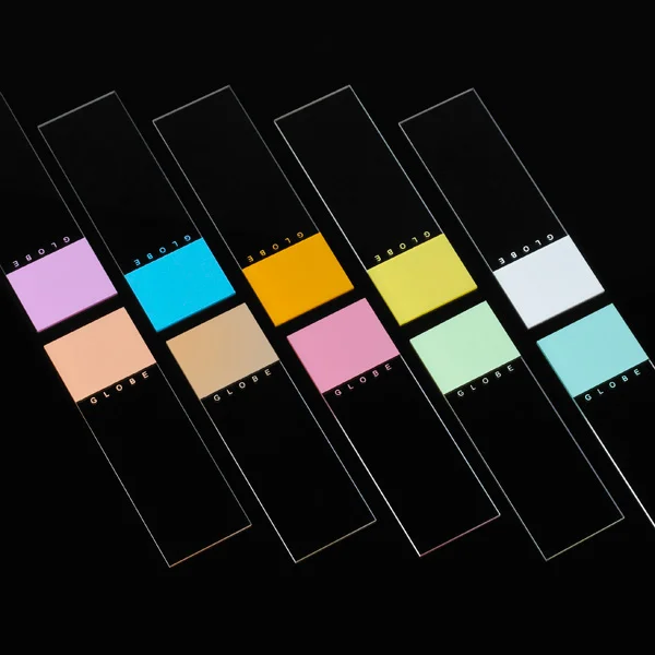 Microscope Slides, 25 x 75mm, 90? Ground Edges, GOLD Frosted