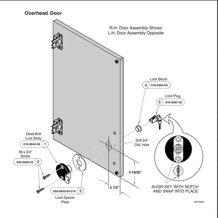 Midmark Lock Kit – 002-0980-00