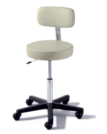 Midmark Ritter 273 Value Series Air Lift Stool Backrest Air Lift, Pneumatic Height Adjustment, Single Lever 5 Casters Sandy Retreat – 273-001-850